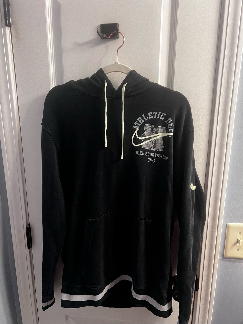 Nike Black Pullover Hoodie with Athletic Dept. Graphic
